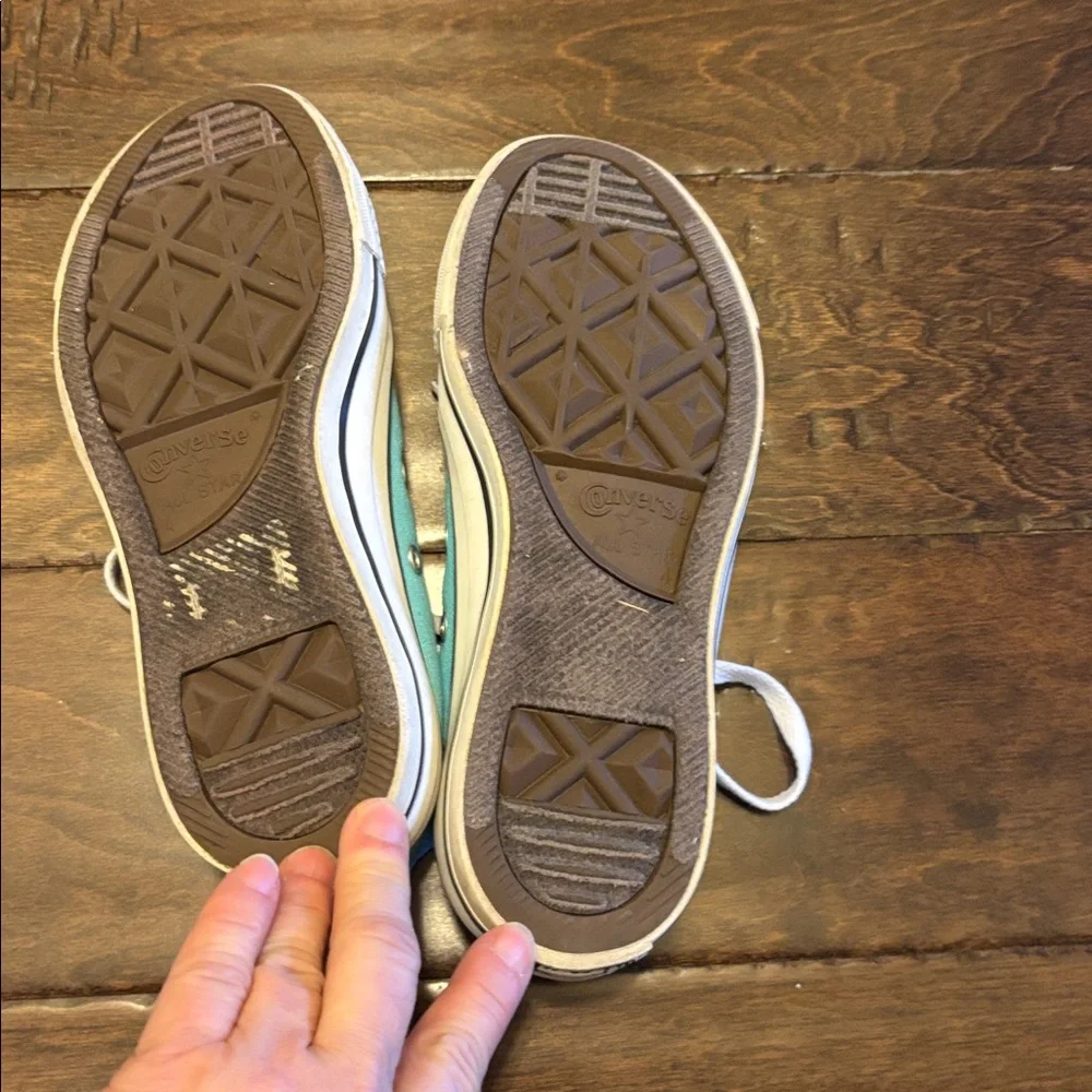 Converse All Star sz 6 Women, Low-Top Canvas Sneakers in Caroline blue - Picture 6 of 8